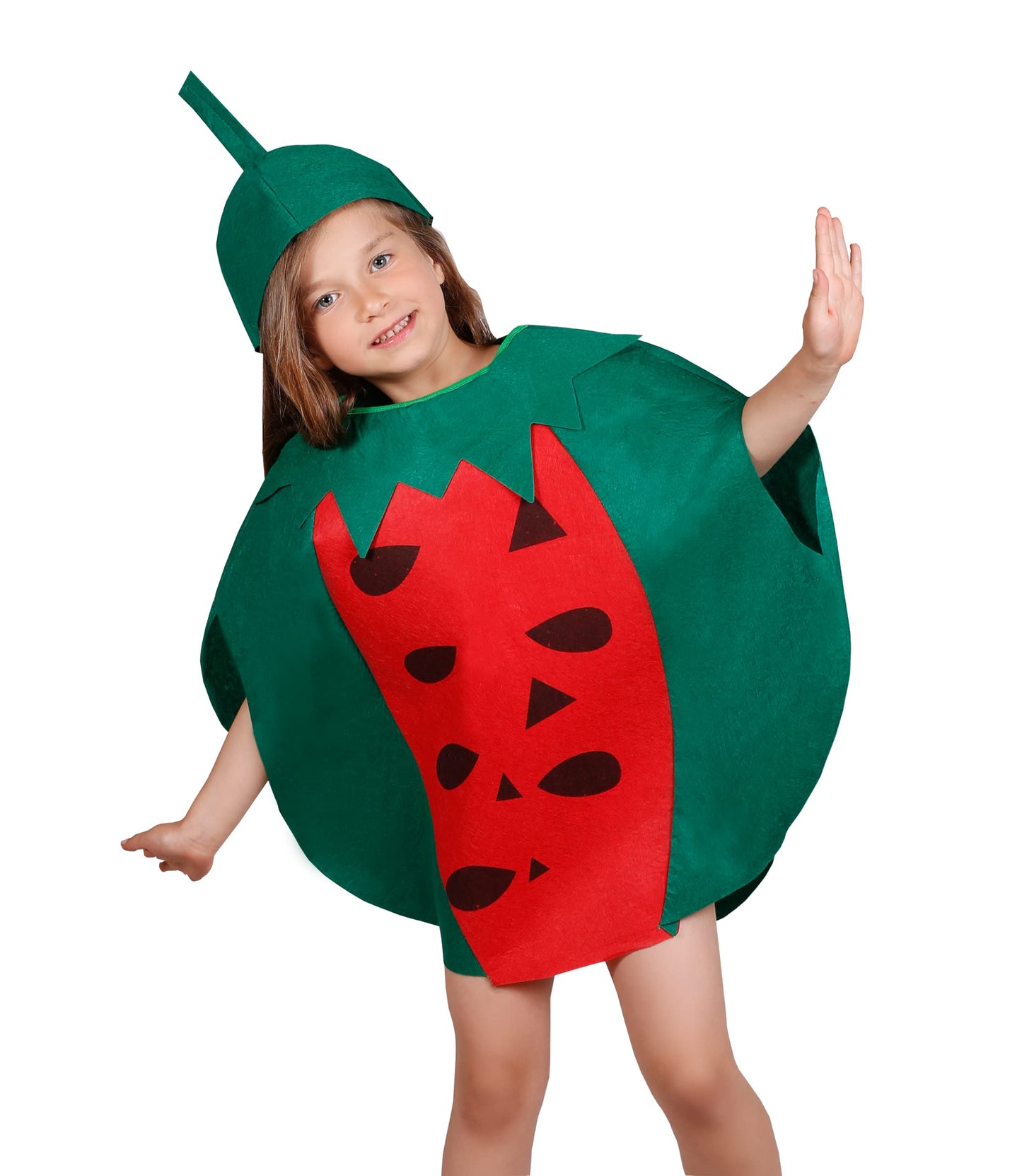 Matissa Kids Fruits Vegetables And Nature Costumes Suits Outfits Fancy Dress Party Boys And Girls (Watermelon)