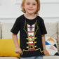 Cosland Boys Pirate Shirt Halloween Costume, Black, Medium