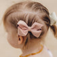 California Tot Set Of 4 Faux Suede 3D Bow Clips For Toddlers, Girls (3D Set Of 4)