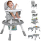 Baby High Chair with Activity Center,10-in-1 Convertible High Chairs for Babies and Toddlers with Baby Toys,Building Block Table