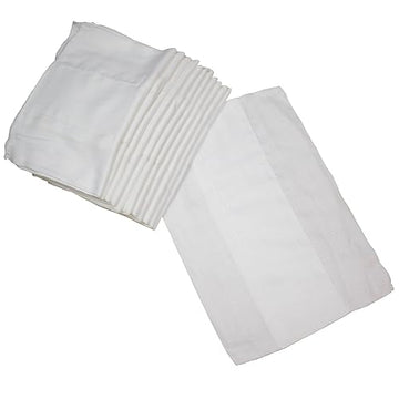 Osocozy - Indian Cotton Prefolds (Dozen) - Soft And Absorbent Baby Diapers Made Of 100% Indian Cotton - 9.5'X13', Fits 4-10 Lb