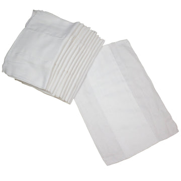 Osocozy - Indian Cotton Prefolds (Dozen) - Soft And Absorbent Baby Diapers Made Of 100% Indian Cotton - 9.5'X13', Fits 4-10 Lb