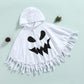 Wasaigood Infant Baby Halloween Cloak Toddler Kids Girls Boys Ghost Hooded Cosplay Clothes White Halloween Poncho Cape (White,18
