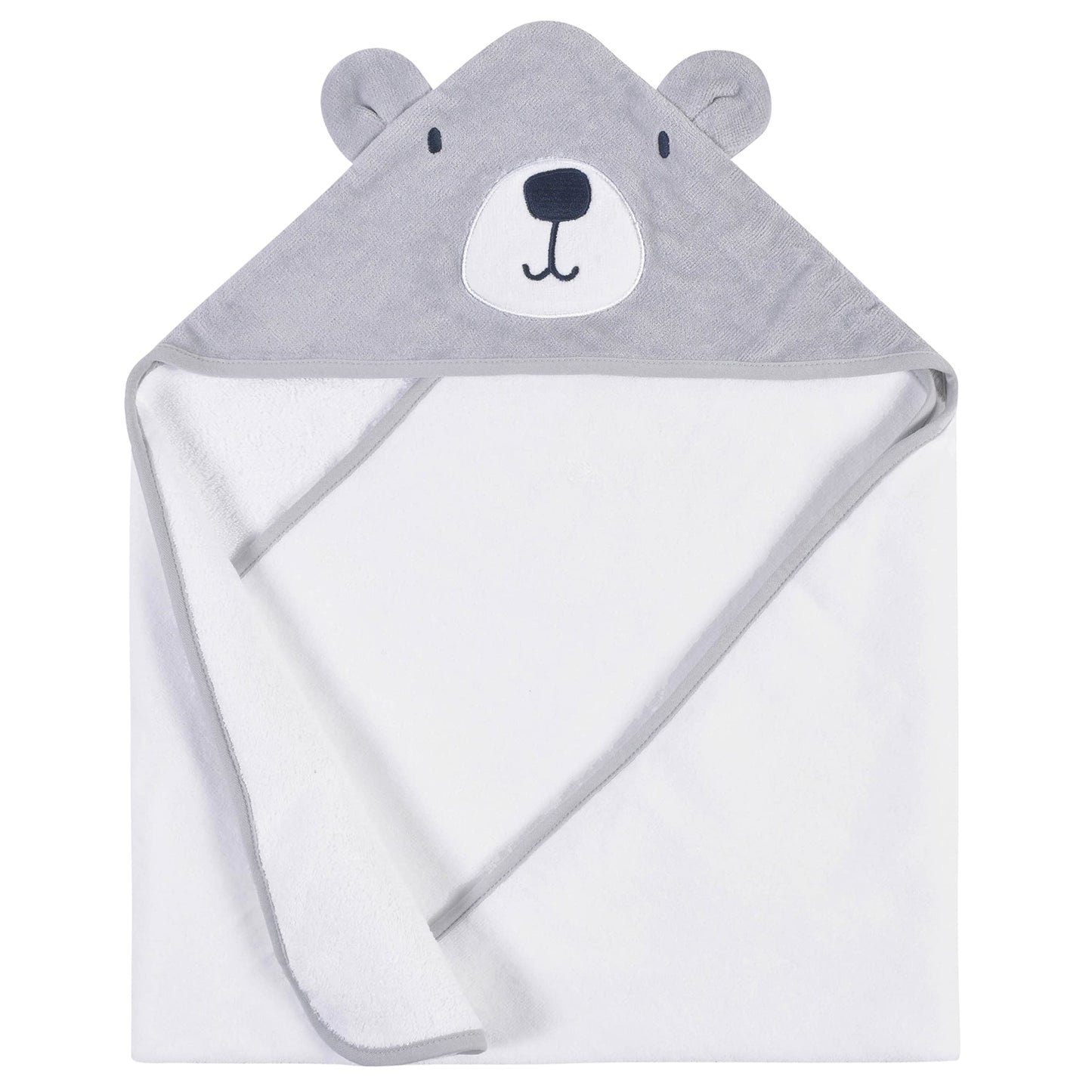 Gerber Baby 10-Piece Hooded Towel, Robe, & Washcloths Set, Bear, One Size