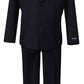 Us Fairytailes G187 Black/Gold Formal Boys Kids Dress Suit From Baby To Teen (Small/3-6 Months, Black/Gold)