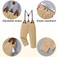 Yallet Toddler Baby Boy Clothes Suit Gentleman Wedding Outfits, Formal Dress Shirt+Bowtie+Vest+Boutonniere+Suspender Pants(L Cla