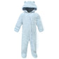 Hudson Baby Unisex Baby Fleece Sleep And Play, Lt Blue, 6-9 Months