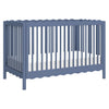 babyletto Swell 4-in-1 Convertible Crib with Toddler Bed Conversion Kit in Cove Blue, Greenguard Gold Certified