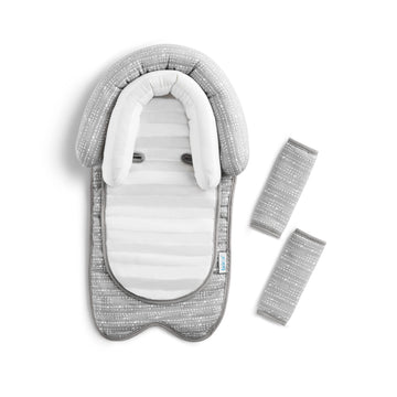 Munchkin Brica Xtraguard Car Seat Head Support For Baby, Includes Strap Covers And Silver-Ion Technology, Dots