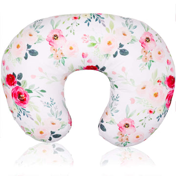 Floral Nursing Pillow Cover, Breastfeeding Pillow Slipcover For Baby Boys & Girls, Nursing Pillow Case For Newborn, Soft Fabric