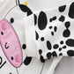 Baby Girls Spring Summer Romper One Piece Bodysuit Rash Guard Sets Puffer For 6-9 Month Baby White Cow