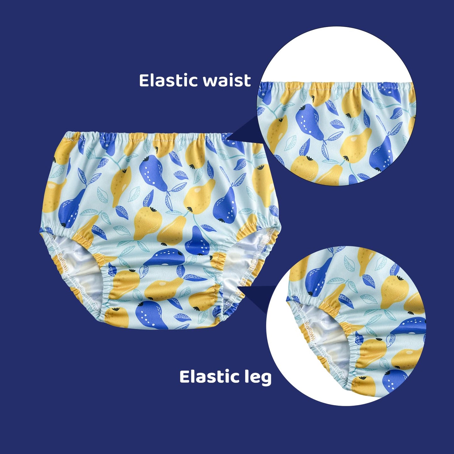 Smulpooti Reusable Rubber Training Pants For Toddlers Plastic Pants Cute Plastic Underwear Covers For Potty Training Waterproof