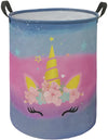 Maizmz Toys Box Storage Basket Gift Chest Large Laundry Hamper Kids Gift Canvas Fabric Collapsible Waterproof For Home Decor Bed