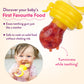 NatureBond Baby Food Feeder/Fruit Feeder Pacifier Nibbler (2 Pack) - Infant Teething Toy Teether Weaning in Appetizing Colors |
