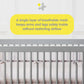Breathablebaby Breathable Mesh Liner For Full-Size Cribs, Classic 3Mm Mesh, Best Friends (Size 4Fs Covers 3 Or 4 Sides)