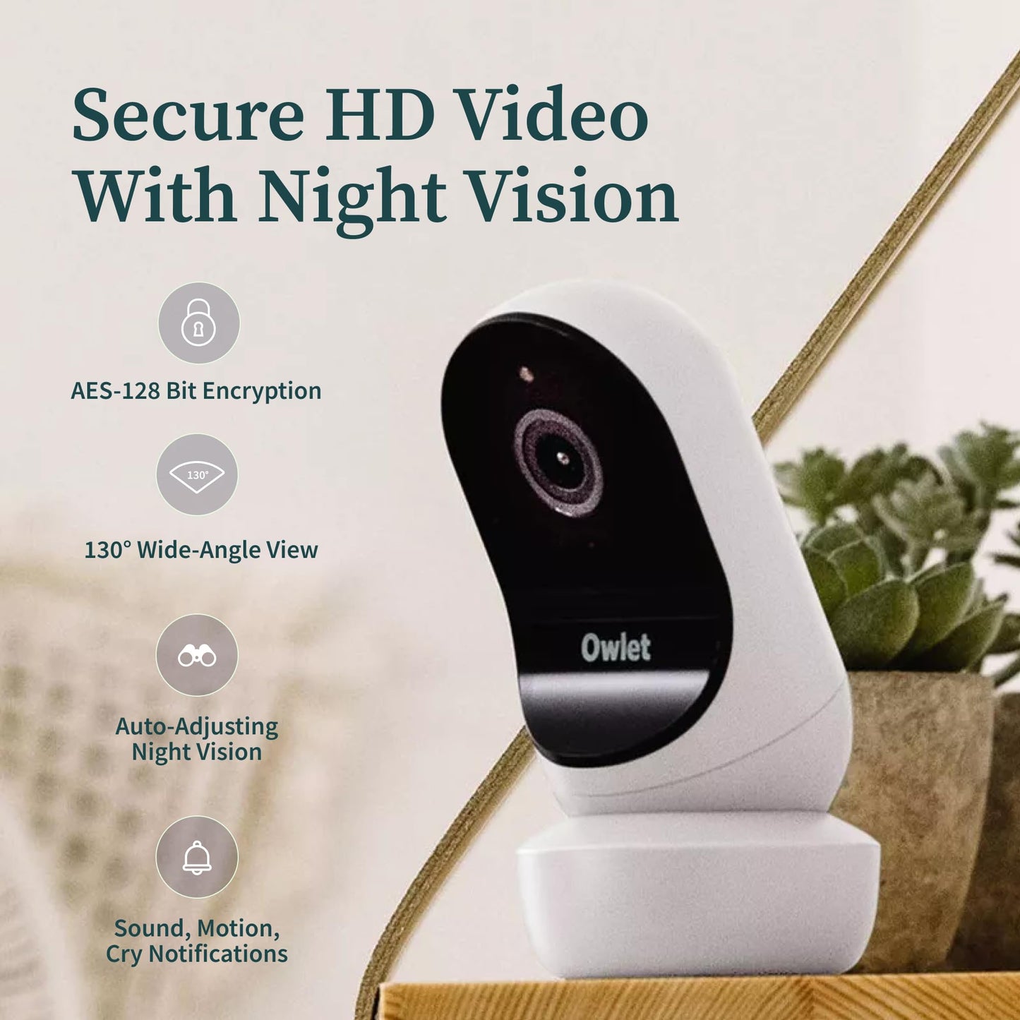 Owlet Dream Duo 2 Smart Baby Monitor: Fda-Cleared Dream Sock Plus Owlet Cam 2- Tracks & Notifies For Pulse Rate & Oxygen While V