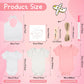 Bouboni 60 Pcs Diy Baby Bibs Bodysuit Set Baby Shower Game 6 White Baby Bibs 6 Newborn Bodysuit 12 Fabric Markers 12 Stencils 23