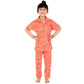 Onpoint Girl Rainbow Orange Night Dress for Baby Girl Suitable for Night Sleepwear Pajama Suit Sets for Kids [ Orange] 3 Months 