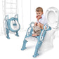 Growthpic Toddler Toilet Seat With Step Stool Ladder For Boy And Girl Baby, Potty Training Seat Kid'S Toilet Trainer With Splash