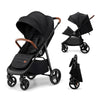 Kinderkraft Grande Plus Kinderkraft Buggy from Birth to 48.5 lb, one-Hand Folding, Reclining Position, Large Canopy with Window,