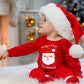 Von Kilizo Baby Christmas Outfit My First Christmas Baby Girl Boy Outfit 3-6 Months Newborn Boy Girl Christmas Outfit Footed Rom