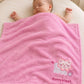 AAKRITI Emroided Animal Mid Heavy Crib Baby Blanket ||for Baby Boys and GirlsBaby Bath Towel New Born Pack of Soft Bath Towel Wr