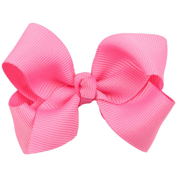 Zoonai 3 Inch Baby Girl Hair Bows Boutique Hair Clip Teens Toddlers Hairpin Headwear - Set Of 2 (Deep Pink)