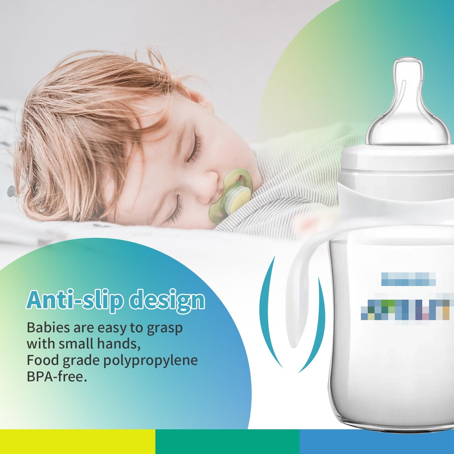 Baby Bottle Handles For Philips Avent Anti-Colic And Airfree Vent Baby Bottles, Compatible Avent Bottle Holder, 4 Count
