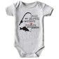 Azzwnee Fish With Grandpa Baby Boy Clothes Unisex Funny Baby Girl Baby Bodysuit Gray 0-3 Months