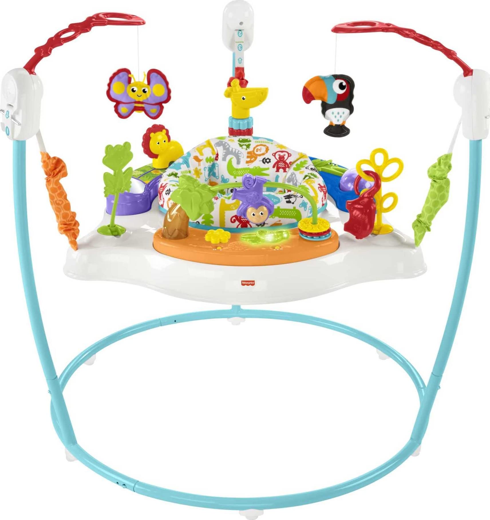 Fisher-Price Baby Bouncer Animal Activity Jumperoo With Music Lights Sounds And WBCBBB071ZSFWCG