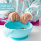 Bumkins Baby Bowl, Silicone Baby Feeding Set With Suction For Baby And Toddler, Includes Spoon And Lid, First Feeding Set, Essen