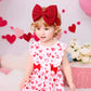 Yanjie Baby Girl Headbands - Nylon Bow Hair Accessories For Newborn Infants, Toddlers (0-6 Months) - Red, Pink