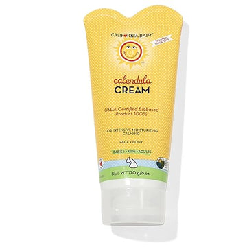 California Baby Calendula Cream  Lavender Scent  Soothing Baby Cream  Allergy Friendly  Plant-Based  Soothes And Moisturizes Irr