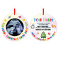 FaCraft Ultrasound Picture Frame Christmas Ornaments 2025 Baby Sonogram Photo Frame for Dad Mom To Be Pregnant Expecting Parents