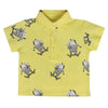 Miniklub Baby Collar Short Sleeve Knitted Cotton Yellow Color TShirt (03M)