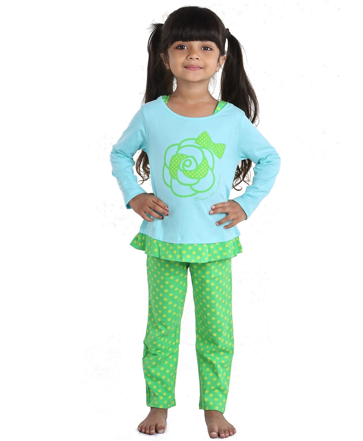 Ventra Girls Bloom Blue Nightwear