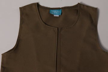 Boys Long Colonial Costume Vest (Boys Large 10-12), Olive/Khaki)