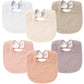 Konssy Muslin Baby Bibs For Boys Girls 6 Pack, 100% Cotton Baby Bib For Drooling And Teething, Absorbent And Adjustable Bandana
