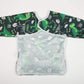 Sigzagor Baby Bib Long Sleeved Shirt With Pocket 1-3 Years Old Toddler For Boys (Green Dinosaurs)