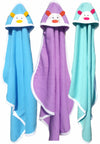 BRANDONN Newborn Original 3PCS.. Big Size (36 X 27) Cute Baby Blankets for Babies (Blue, CGreen, Purple; Pack of 3)