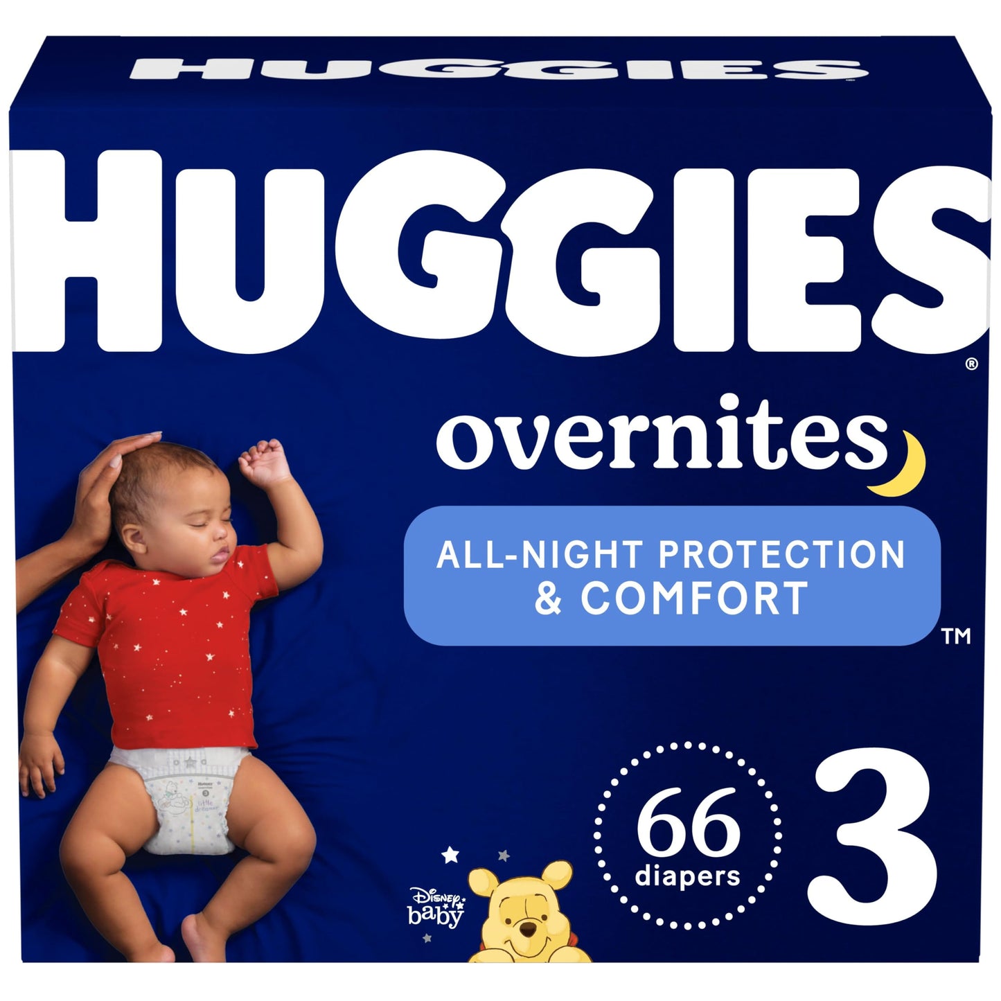 Huggies Overnites Diapers, Size 3