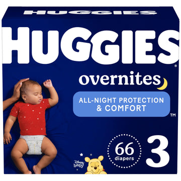 Huggies Overnites Diapers, Size 3