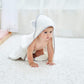 Hiphop Panda Bamboo Hooded Baby Towel - Soft Hooded Bath Towel With Ears For Babie, Toddler,Infant, Perfect For Boy And Girl (Wh
