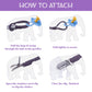 7 Pcs Pacifier Clips For Baby Girls & Boys, Handmade Braided Pacifier Clip Cotton Binky Clips Fits All Pacifiers Pacifier Holder