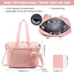 Lovevook Diaper Bag Tote, Large Baby Tote Bag, Travel Diaper Tote For Mom And Dad With Changing Pad And First Aid Bag, Pink