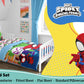 Sunny Side Up Marvel Spidey & His Amazing Friends Toddler Comforter Set - 4 Piece Preschool Bedding Includes Comforter, Sheets &