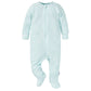 Gerber Baby Unisex 2-Pack 2-Way Zip Thermal Footed Sleep 'N Play, Hedgehog, 0-3 Months