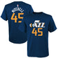 Nba Infants Toddler Team Color Alternate Game Time Name And Number Player T-Shirt (3T, Donovan Mitchell Utah Jazz Navy)