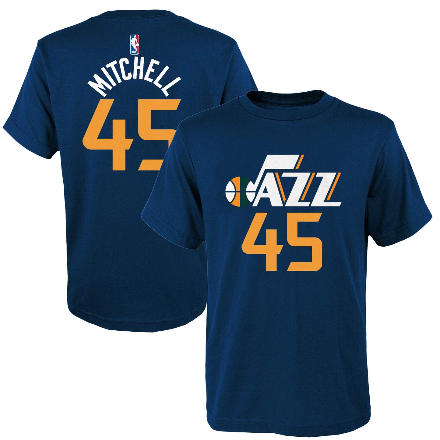 Nba Infants Toddler Team Color Alternate Game Time Name And Number Player T-Shirt (3T, Donovan Mitchell Utah Jazz Navy)