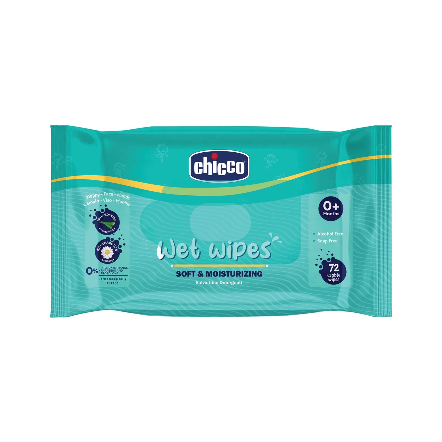 Chicco Wet Wipes 72 Pc